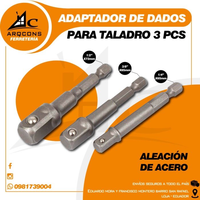 ADAPTADOR DE DADOS PARA TALADRO
