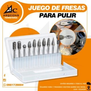 Juego de fresas para pulir