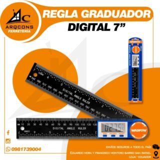 REGLA GRADUADOR DIGUITAL 7" WADFOW