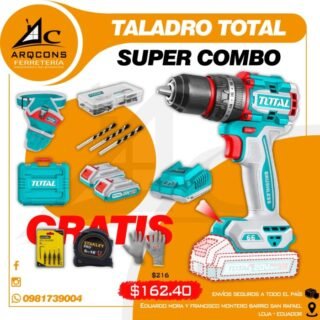SUPER COMBO TALADRO TOTAL INALAMBRICO