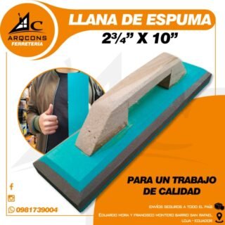 LLANA DE ESPUMA 2¾" x 10"