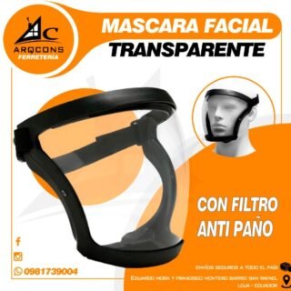 MASCARA FACIAL TRANSPARENTE