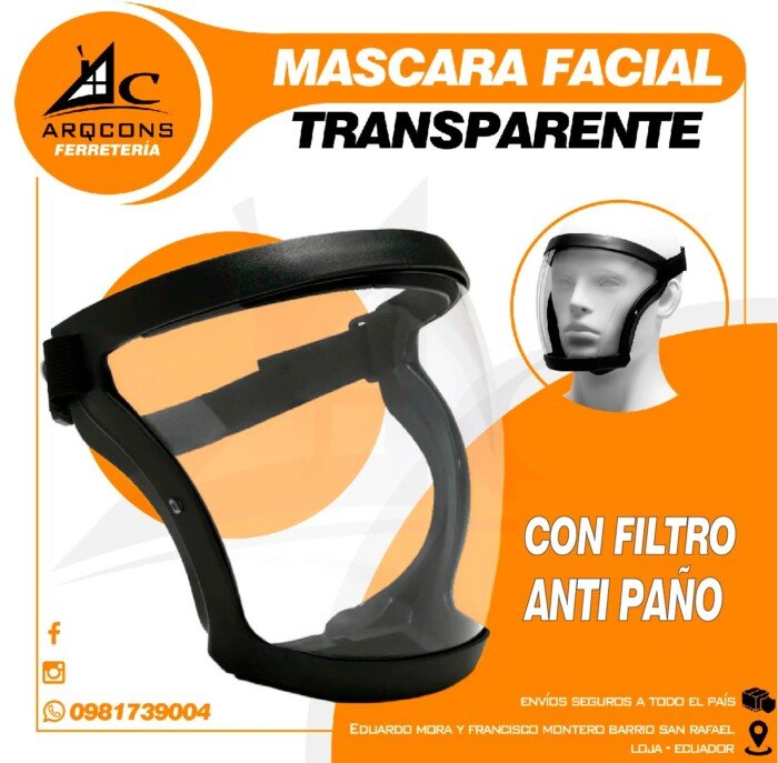 MASCARA FACIAL TRANSPARENTE